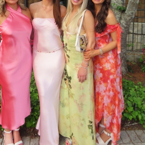 GEISHA DESIGNS Floral Maxi Slip Dress in Light Yellow M - Picture 3 of 12